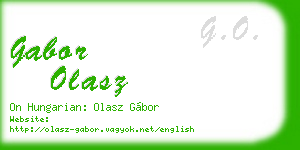 gabor olasz business card